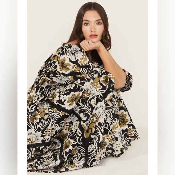 Lovely! Free People Dixie Floral Print Maxi Dress, NEW size xs - Picture 3 of 9